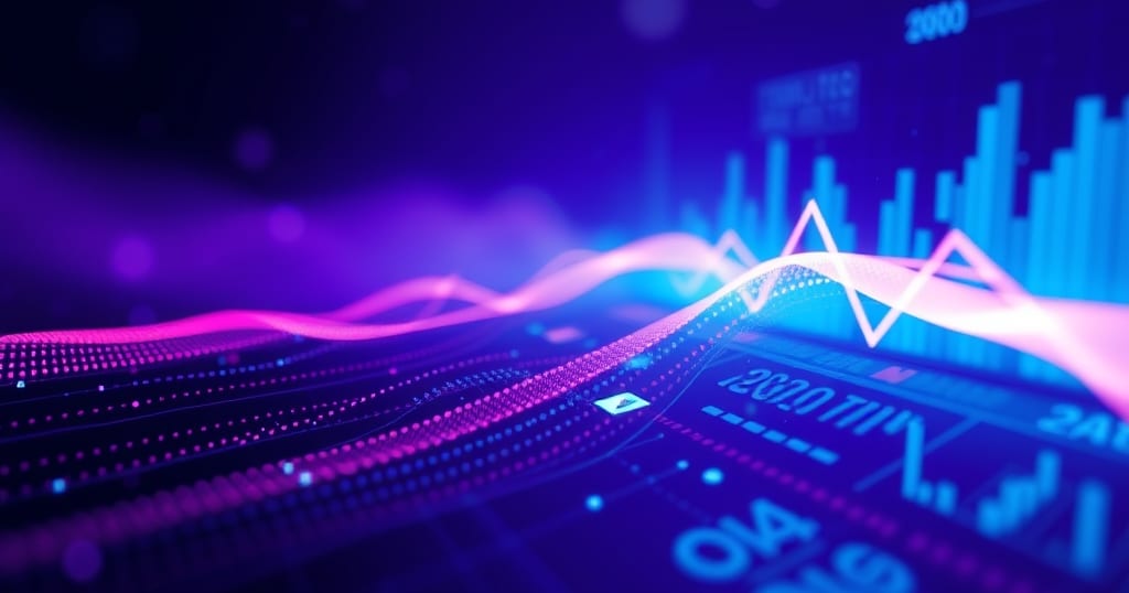Abstract editorial illustration related to AI Tools for Analyzing Options Flow Data in Real Time
