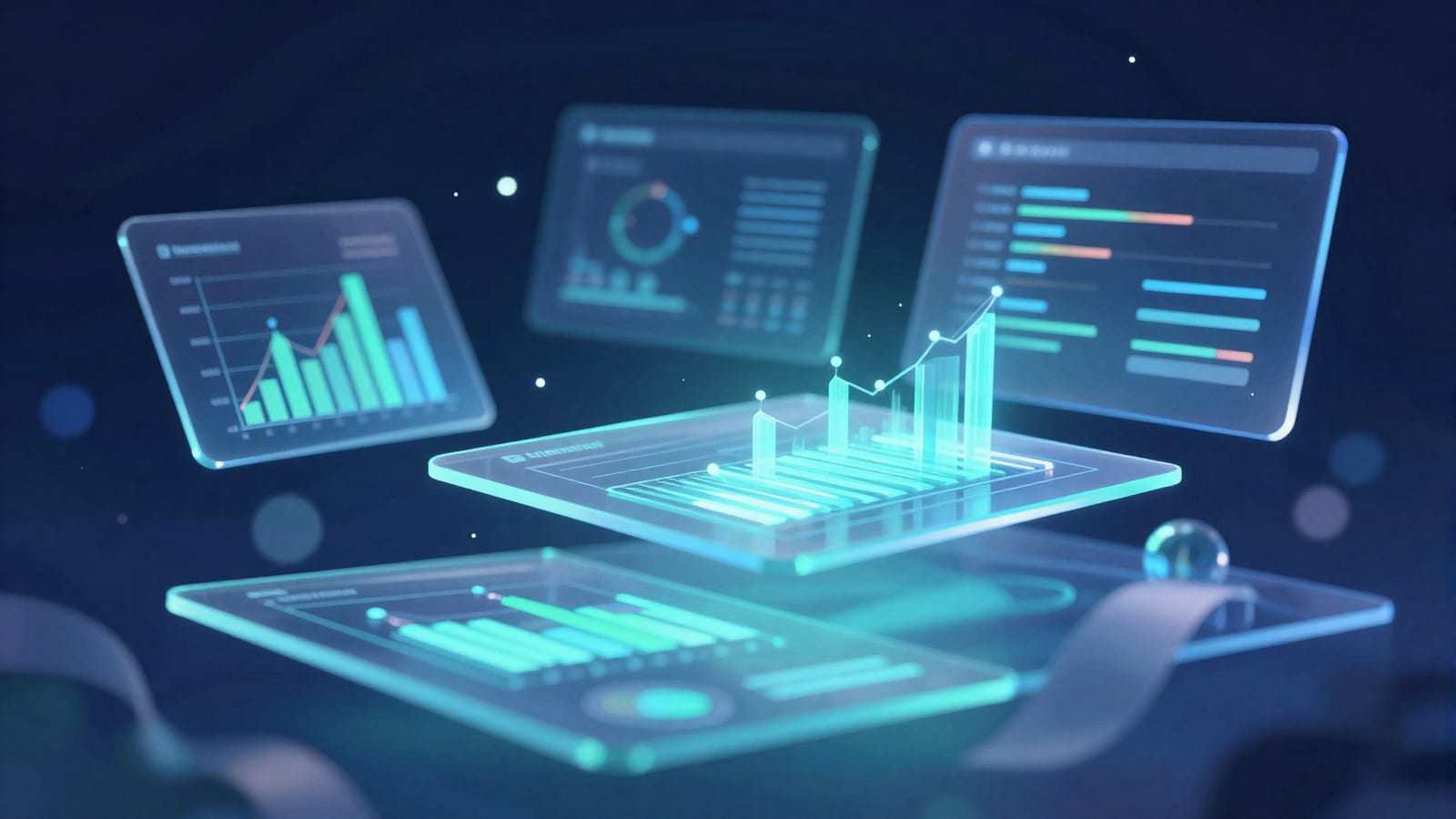 Abstract editorial illustration related to AI Tools for Stock Market Analysis That Actually Work in 2026