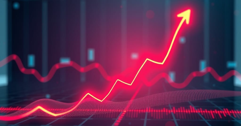 Abstract editorial illustration related to Algo Trading Drawdown Calculator: Measure Strategy Risk Fast