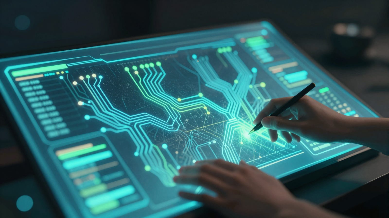 Abstract editorial illustration related to Algorithmic Trading vs Manual Trading: Which Is Better?