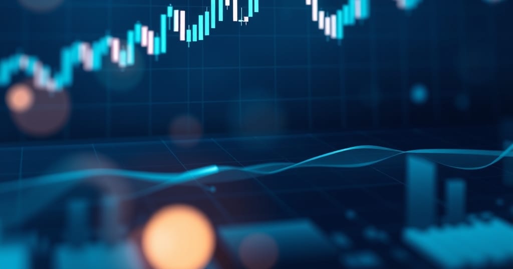 Abstract editorial illustration related to Best ChatGPT Prompts for Technical Analysis for Traders