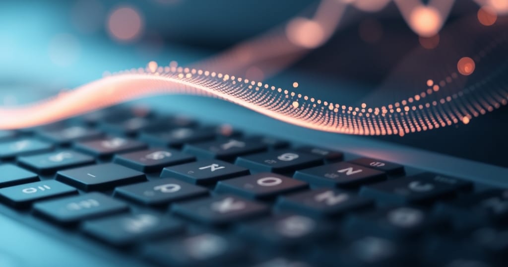 Abstract editorial illustration related to Best Keyboard Shortcuts for the Thinkorswim Platform in 2024