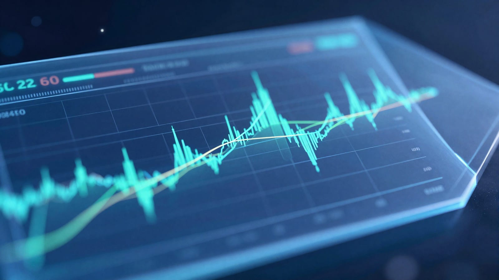 Abstract editorial illustration related to Best MACD Settings for Day Trading in Any Market