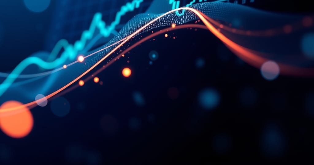 Abstract editorial illustration related to Best Trading Journal Apps for Active Stock Traders
