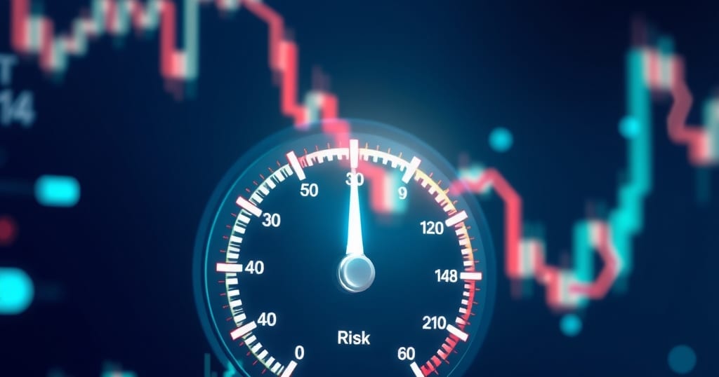 Abstract editorial illustration related to Crypto Position Size Calculator: Size Every Trade Right