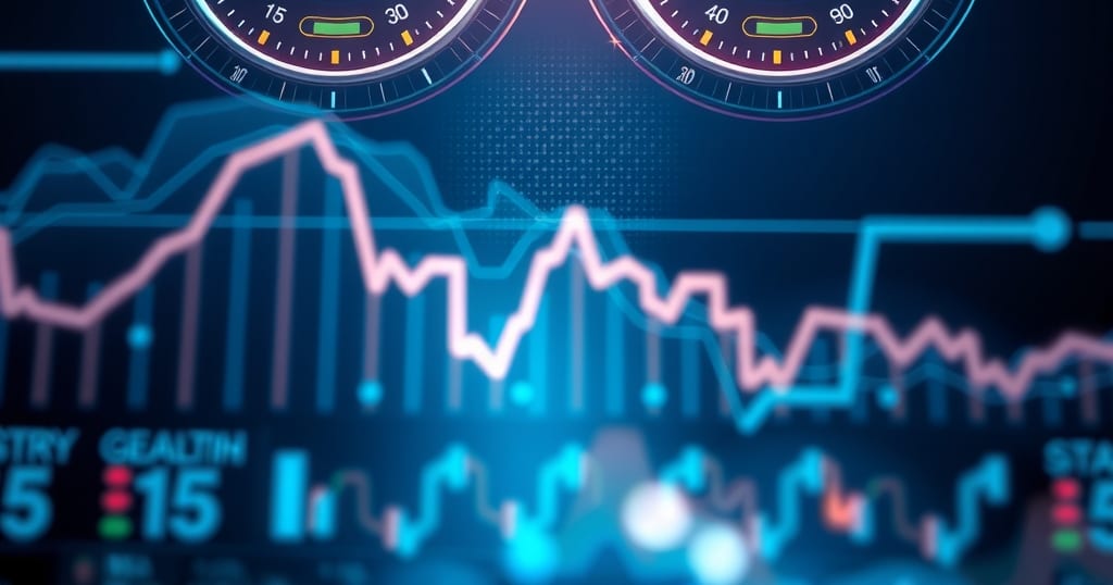Abstract editorial illustration related to Danelfin vs Tickeron: Best AI Stock Rating Tool for 2026