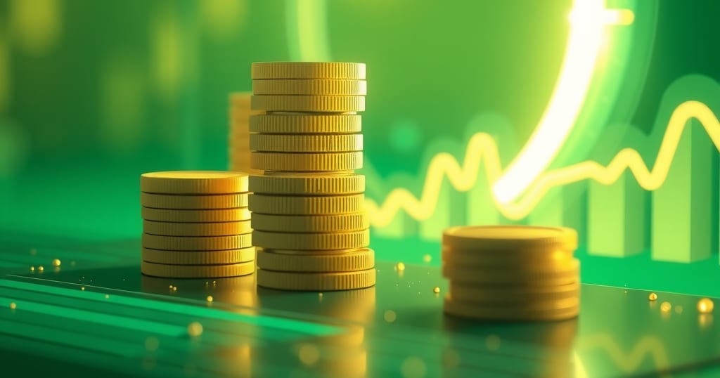 Abstract editorial illustration related to Dividend Yield Calculator: Estimate Your Annual Income