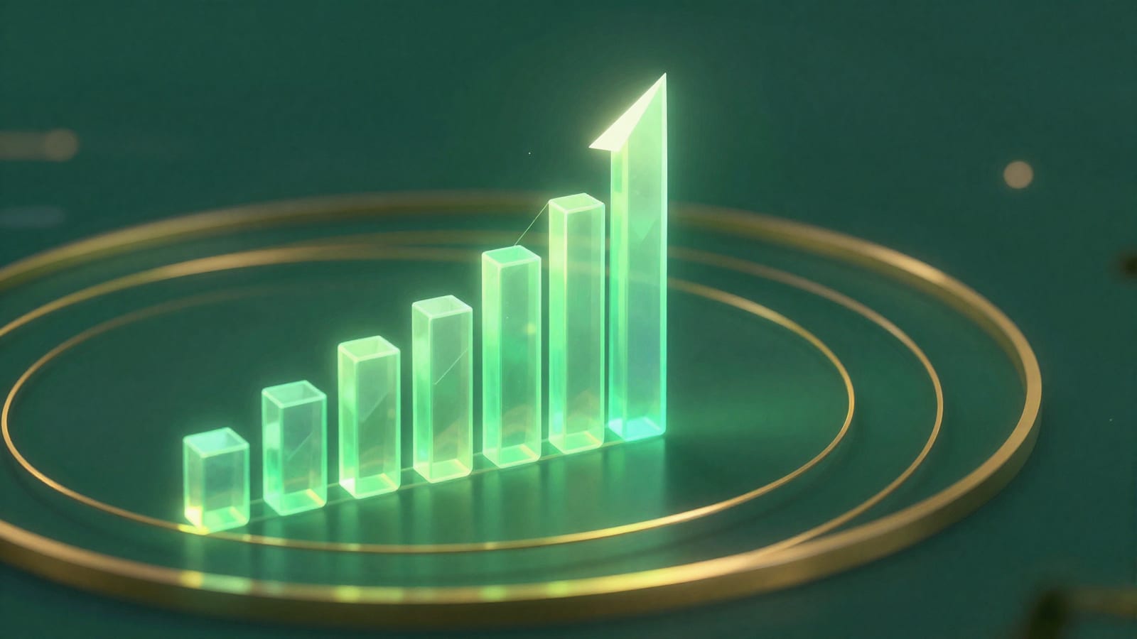 Abstract editorial illustration related to How to Grow a Small Trading Account Fast Without Losing It