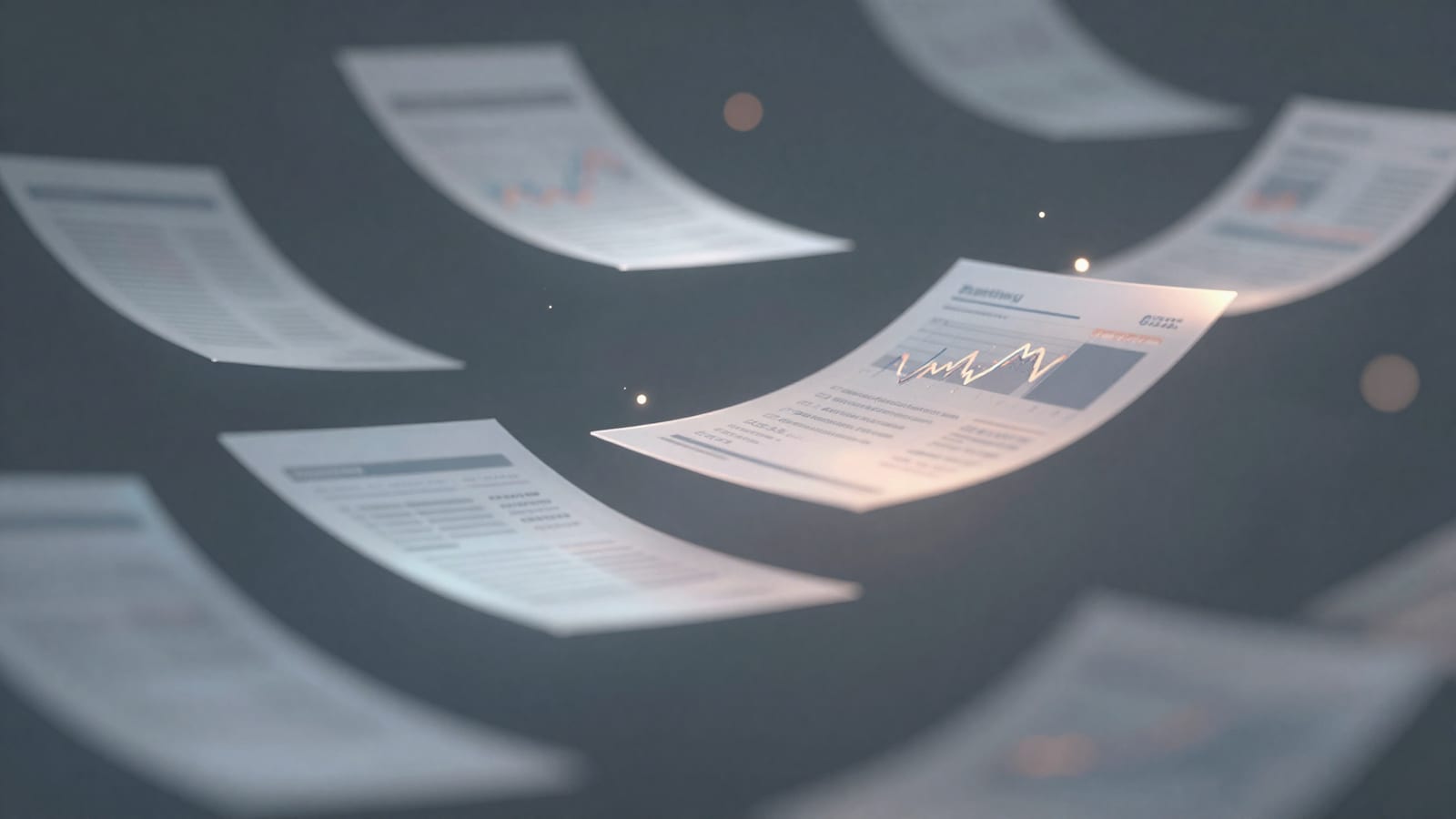 Abstract editorial illustration related to How to Read Earnings Reports for Better Trade Decisions