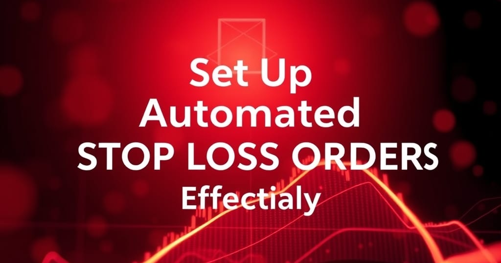 Abstract editorial illustration related to How to Set Up Automated Stop Loss Orders Effectively