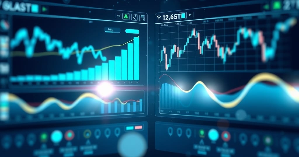 Abstract editorial illustration related to Interactive Brokers vs TradeStation: Which Wins in 2026