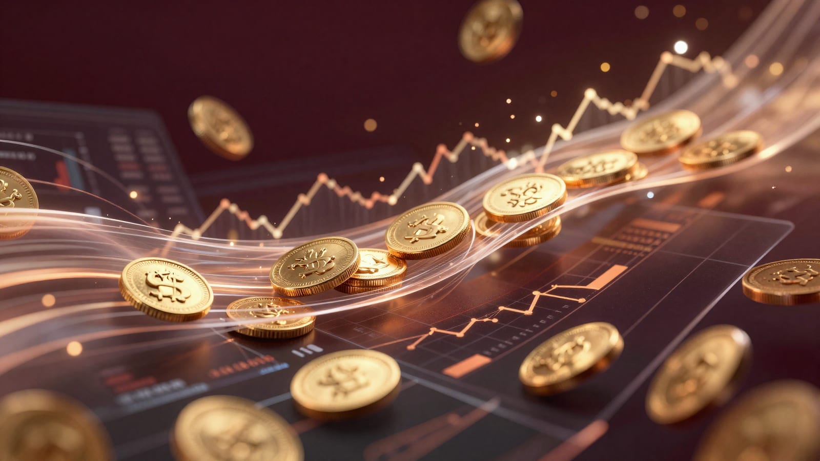 Abstract editorial illustration related to Passive Income Strategies for Active Traders: What Works