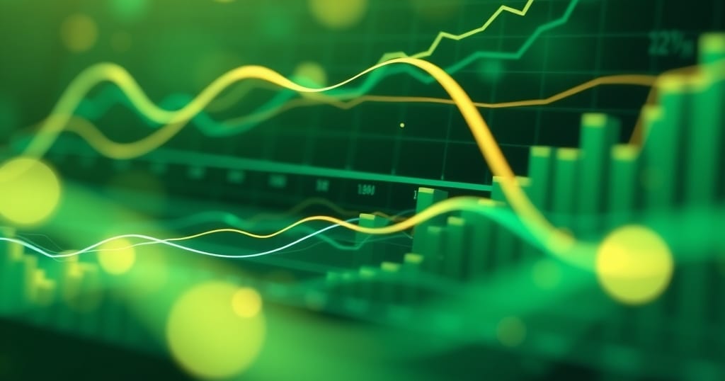 Abstract editorial illustration related to Trading Account Growth Calculator: Project Your Returns